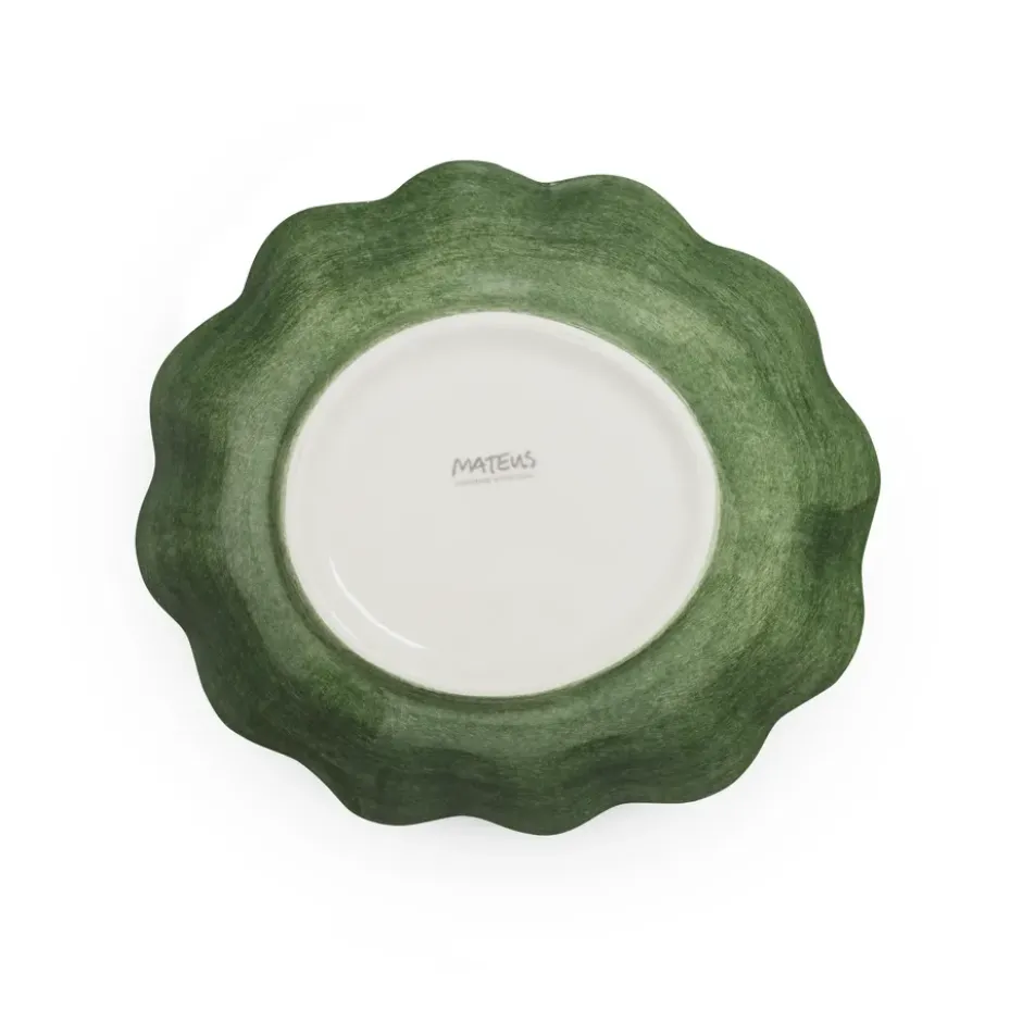 Oyster skål 16x18 cm, Forest green