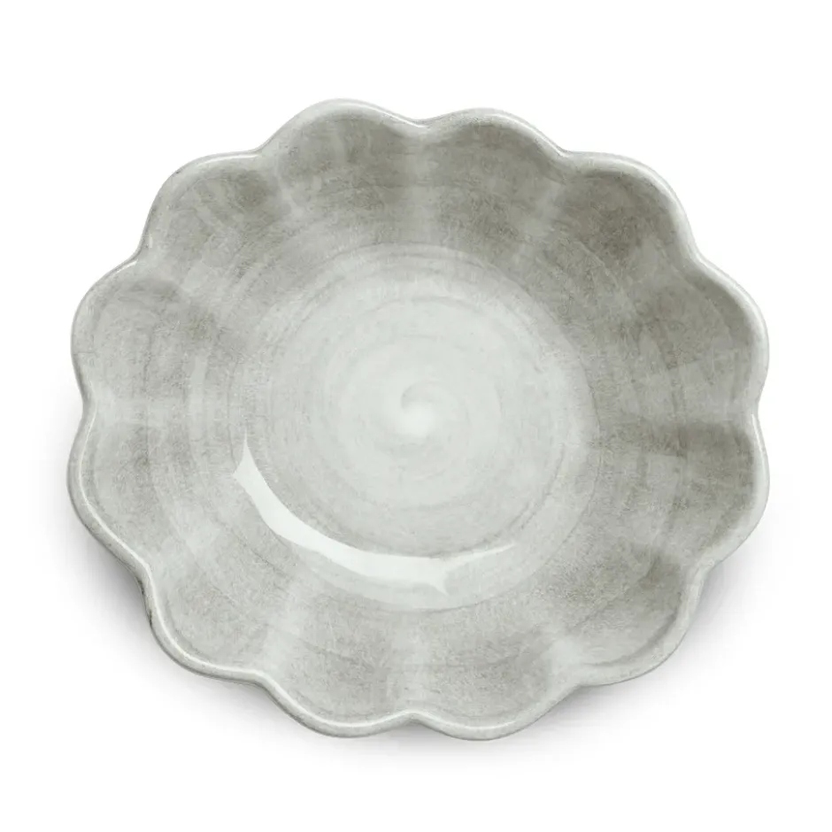 Oyster skål 16x18 cm, Grå