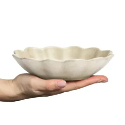 Oyster skål 16x18 cm, Sand