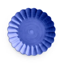 Oyster tallrik 28 cm, Blå