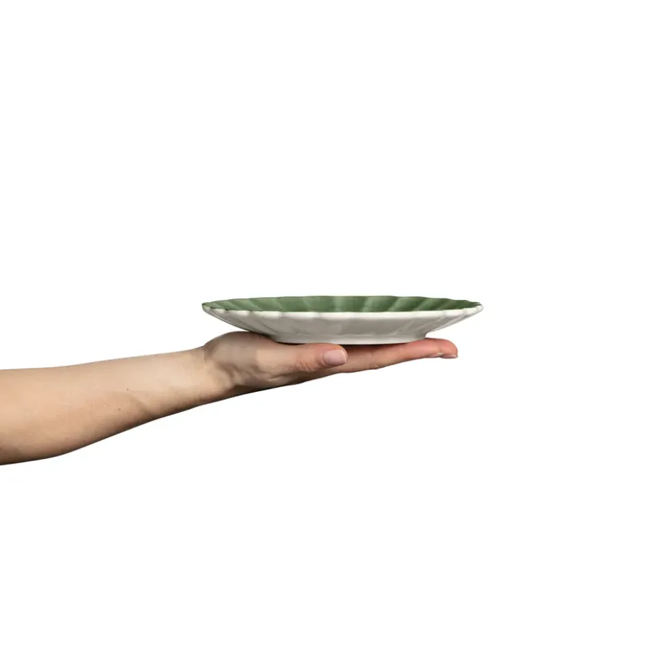 Oyster tallrik 20 cm, Forest green