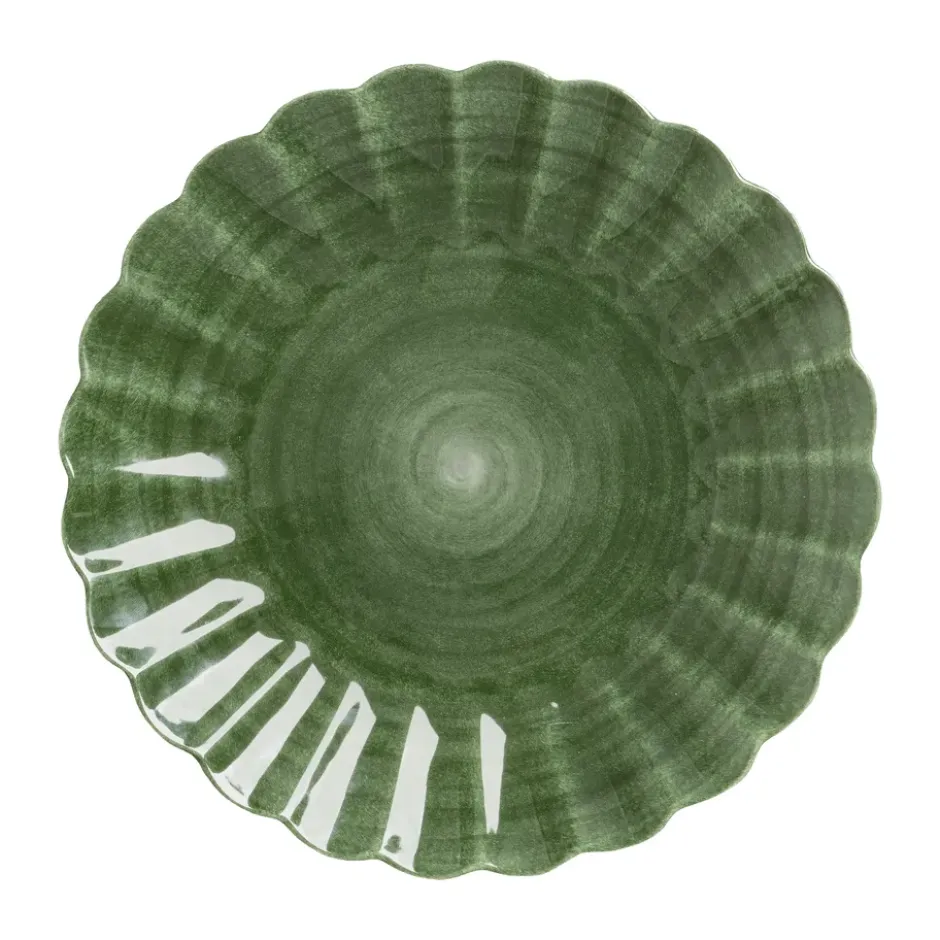 Oyster tallrik 28 cm, Forest green