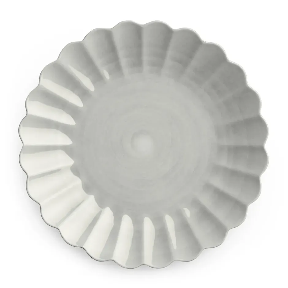 Oyster tallrik 28 cm, Grå