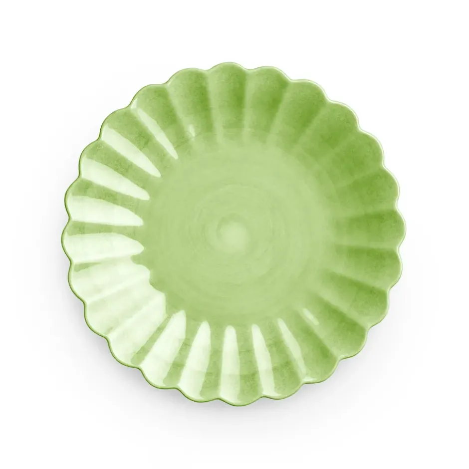 Oyster tallrik 20 cm, Grön