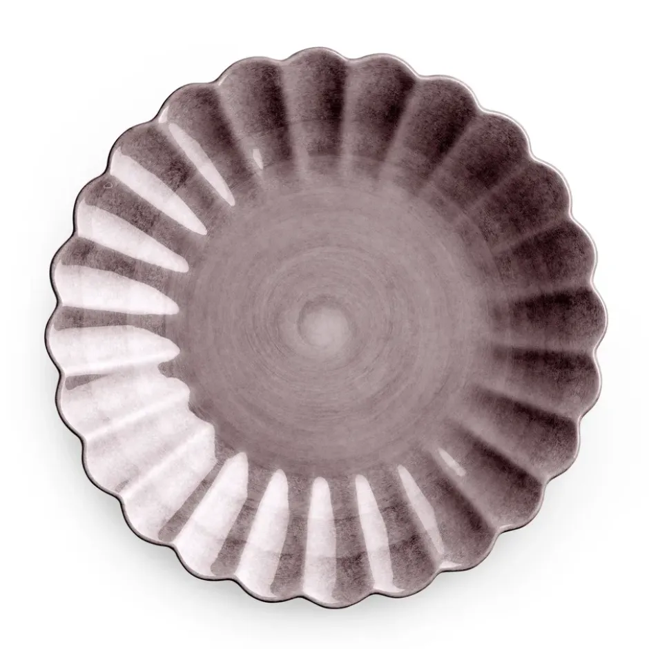 Oyster tallrik 20 cm, Plommon
