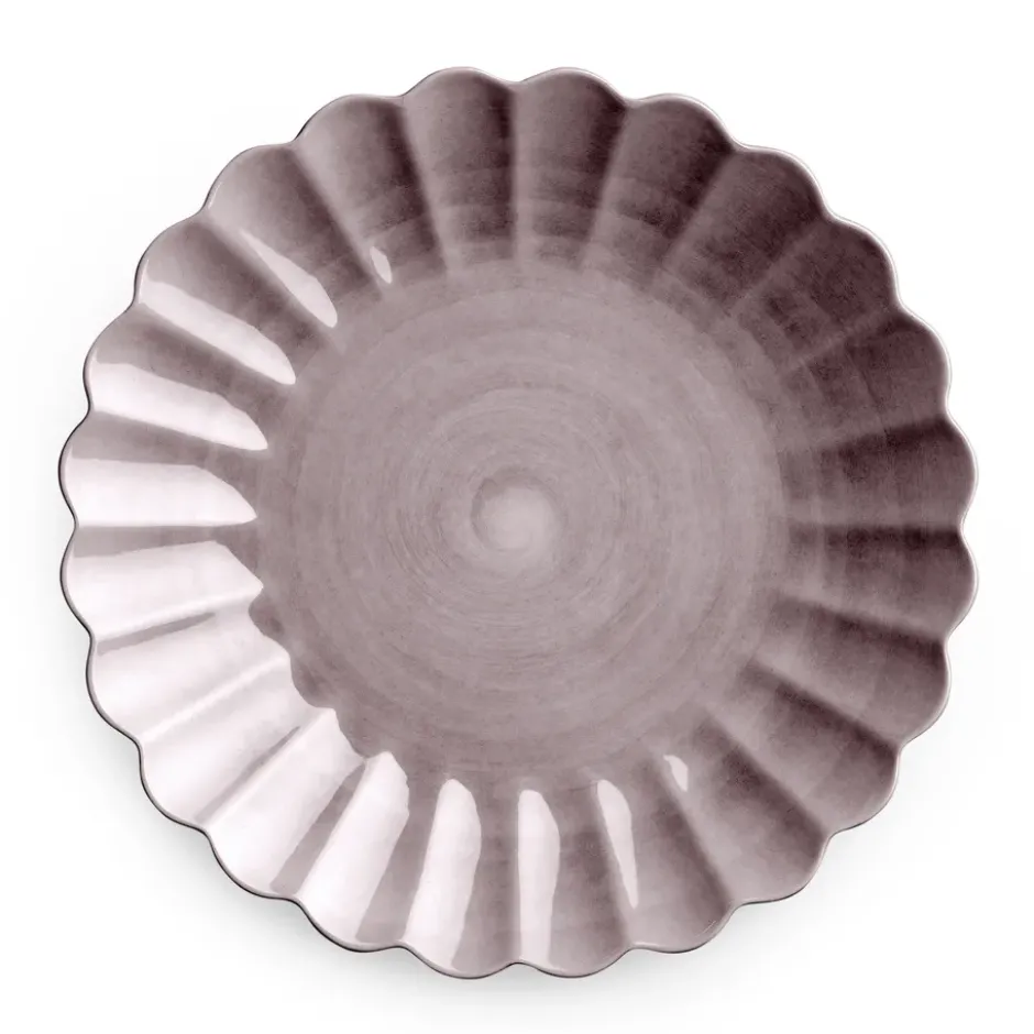 Oyster tallrik 28 cm, Plommon