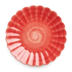 Oyster tallrik 20 cm, Röd