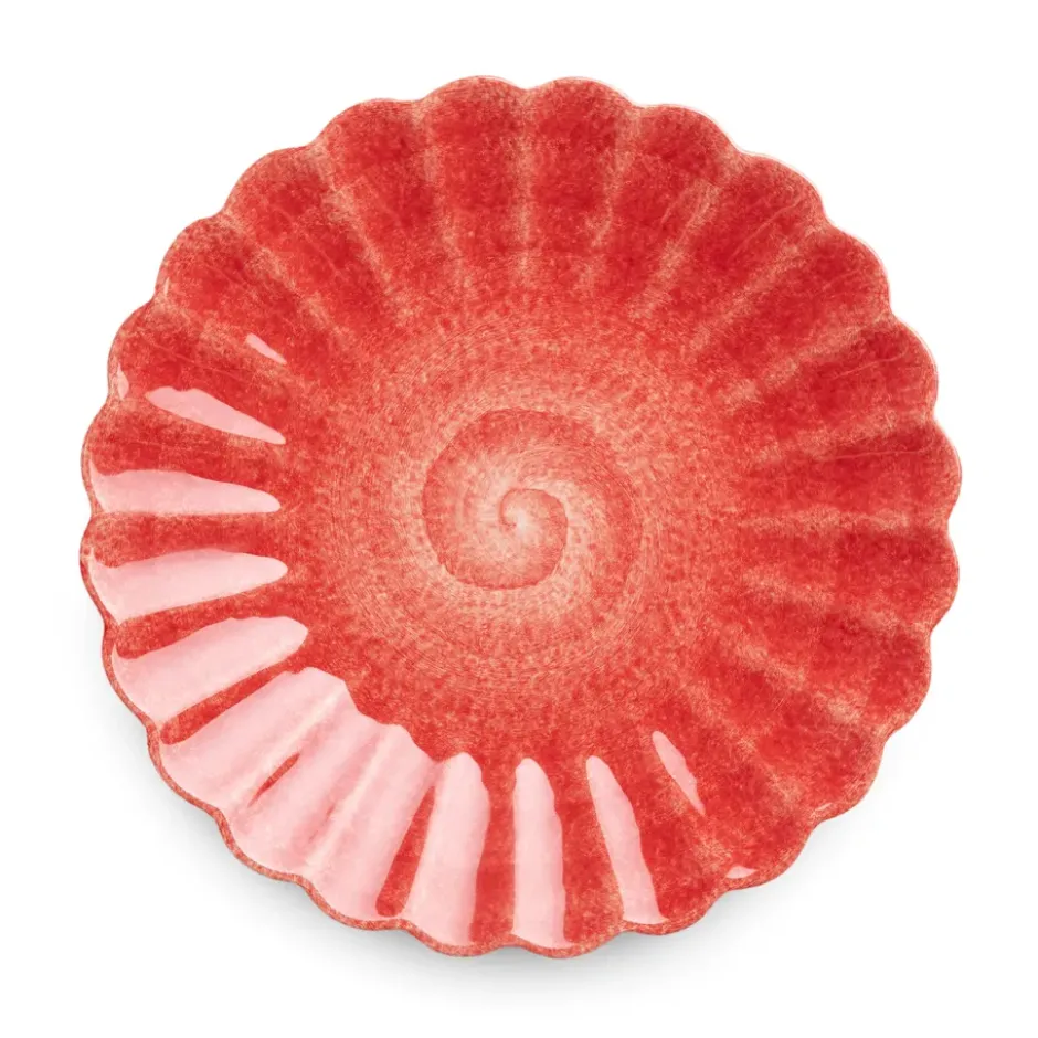 Oyster tallrik 20 cm, Röd
