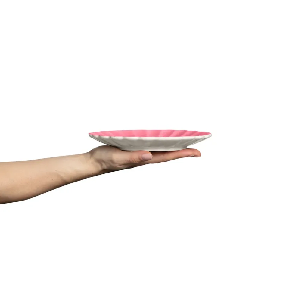 Oyster tallrik 20 cm, Rosa