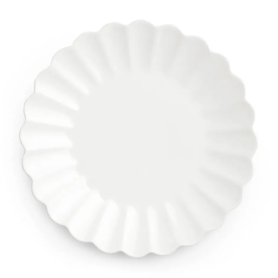 Oyster tallrik 28 cm, Vit