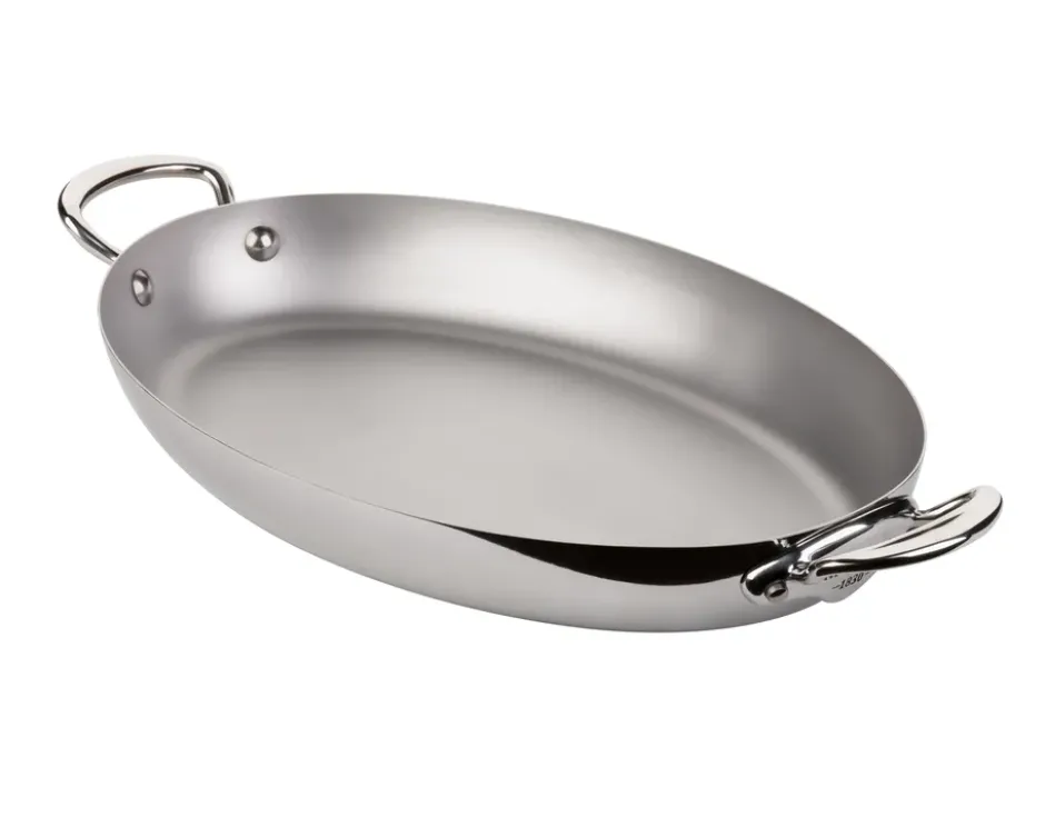 Panna med 2 handtag oval Cook Style 30 cm, Stål