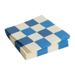 Pattern Dinner Check servett 40x40 cm 20-pack, Off white-blues M