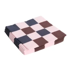 Pattern Dinner Check servett 40x40 cm 20-pack, Light pink-bordeaux-black M