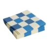 Pattern Lunch Check servett 33x33 cm 20-pack, Off white-blue M