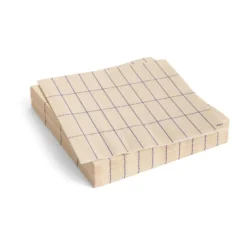 Pattern Lunch servett 33x33 cm 20-pack, Off white-blue grid