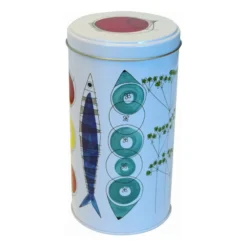 Picknick rund burk 11x19 cm, Multi