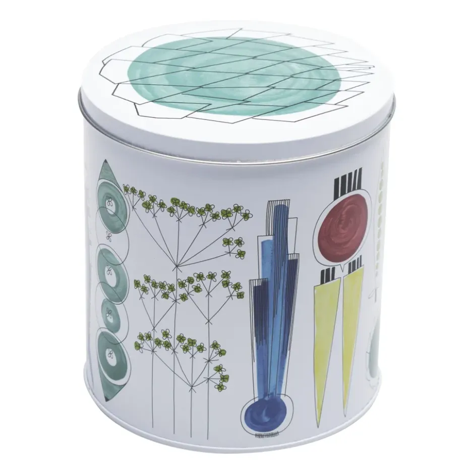 Picknick rund burk 13,6x15 cm, Multi