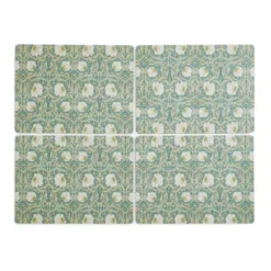 Pimpernel bordstablett 30x40 cm 4-pack, Grön