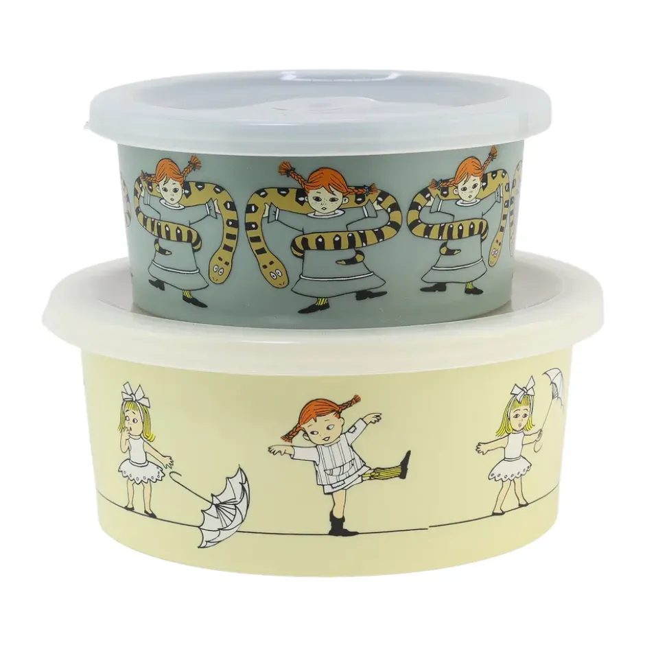 Pippi Cirkus snackbox 2-pack, Multi