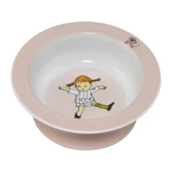 Pippi Cirkus sugkoppstallrik Ø15,5 cm, Rosa