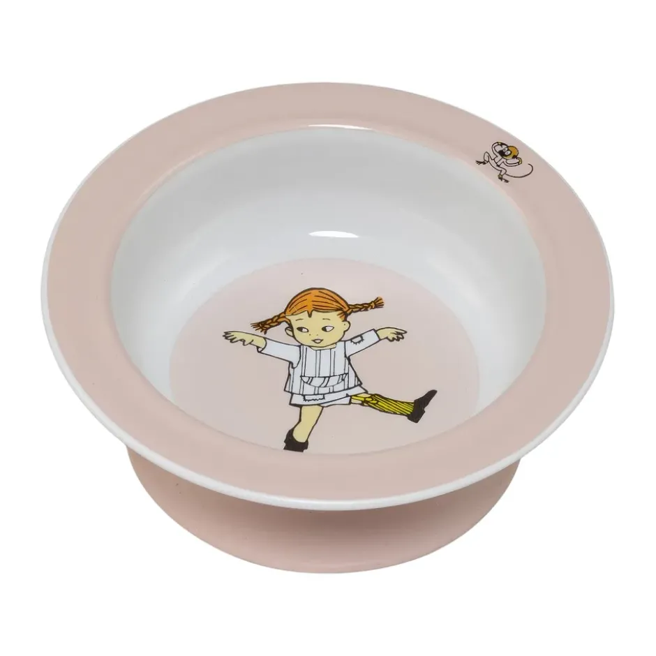 Pippi Cirkus sugkoppstallrik Ø15,5 cm, Rosa