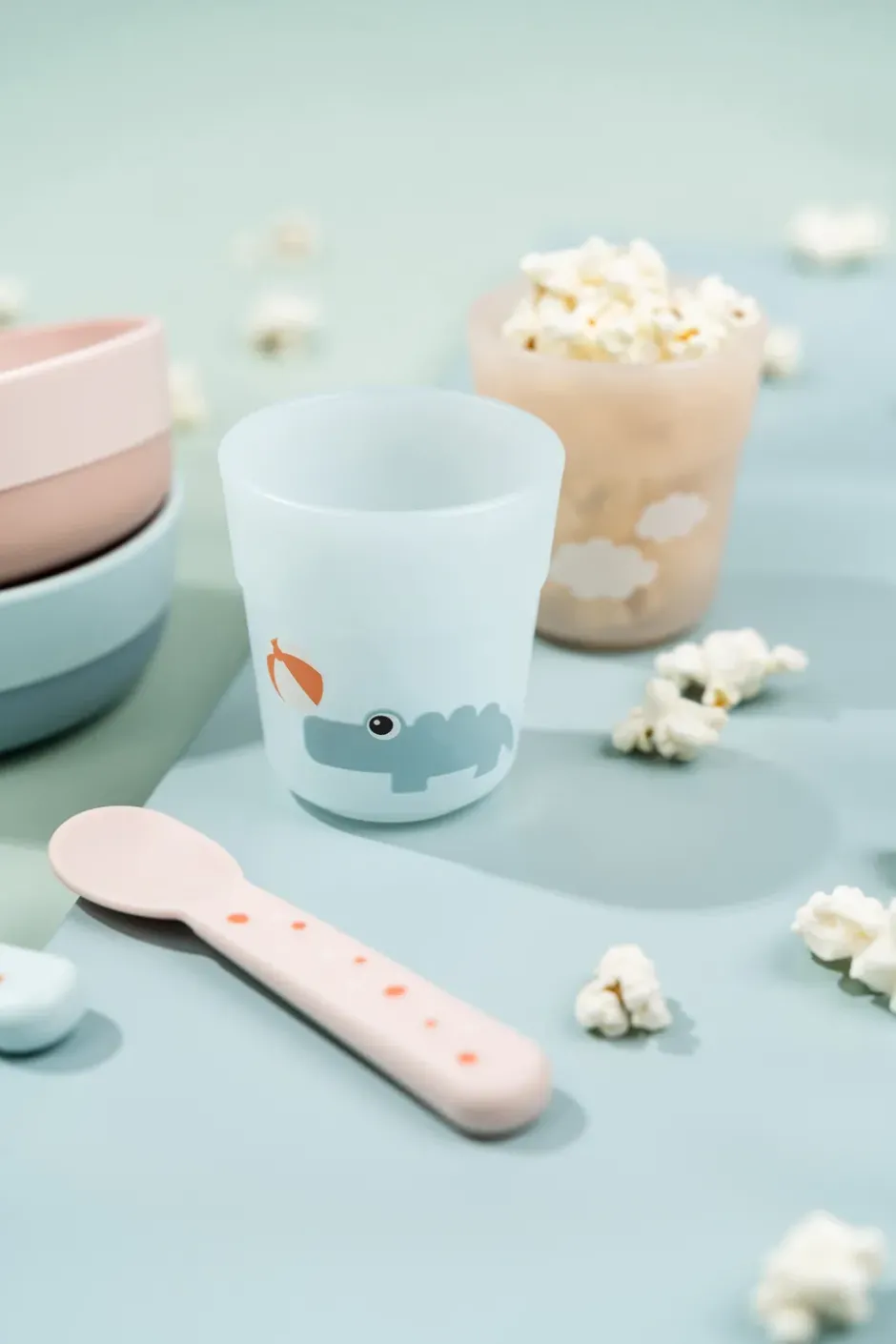 Playground foodie first meal servisset 3 delar, Blue