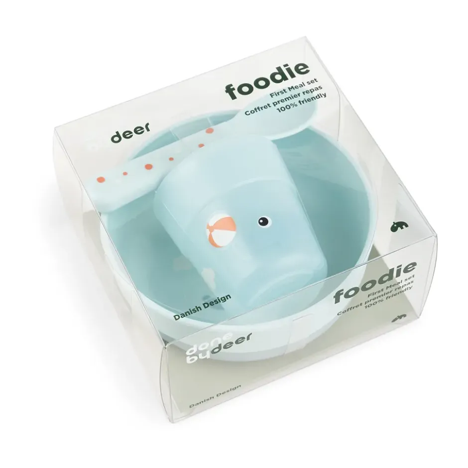 Playground foodie first meal servisset 3 delar, Blue