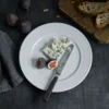 Plissé tallrik Ø 26 cm, Vit