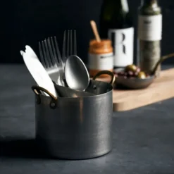 Presentation organiserare Ø14 cm, Rostfritt stål-mässing