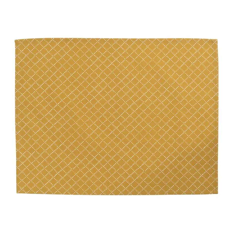 Prickruta bordstablett 34x45 cm 2-pack, Ockra
