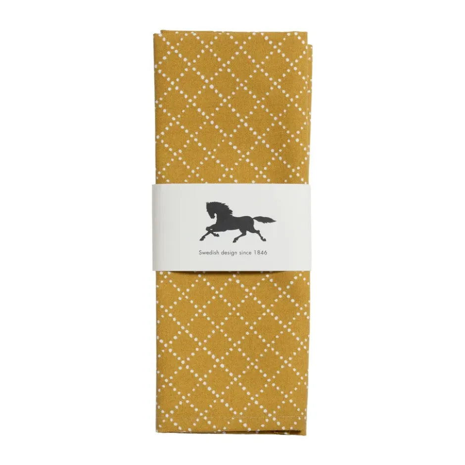 Prickruta bordstablett 34x45 cm 2-pack, Ockra