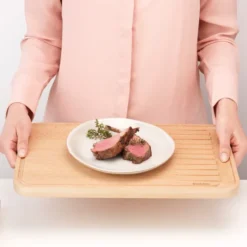 Profile skärbräda för kött, Bokträ