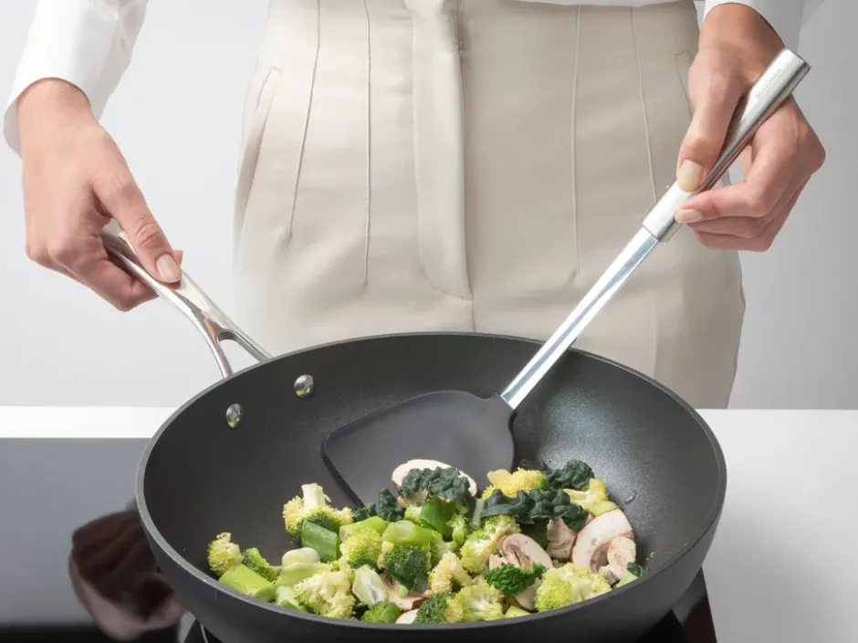 Profile wokspade silikon, Rostfritt Stål
