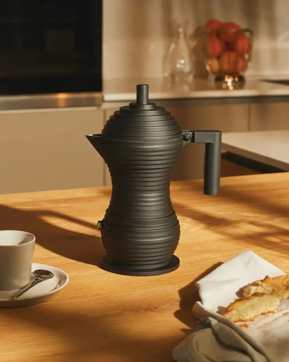 Pulcina espressobryggare svart, 30 cl, 6 koppar