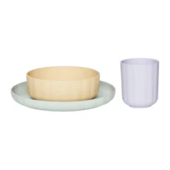 Pullo servisset 3 delar, Pale mint-vanilla-lavender