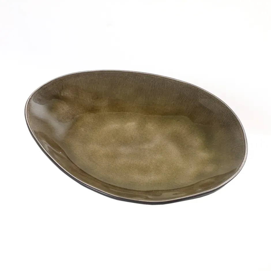 Pure oval tallrik small, Green