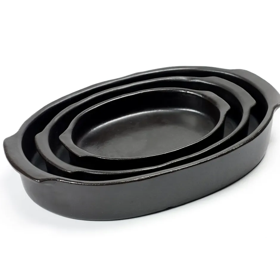 Pure oval ugnsform M, Black