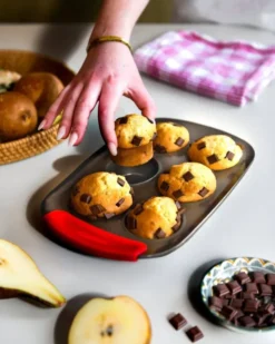 Pyrex Asimetria muffinsform, Silikon, rektangulär, 6 muffins