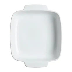 Pyrex kvadrat fat keramik vit, 22x22 cm