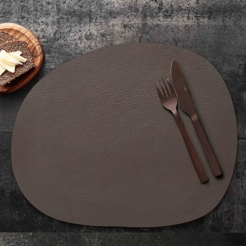 Raw bordstablett läder, Clay buffalo