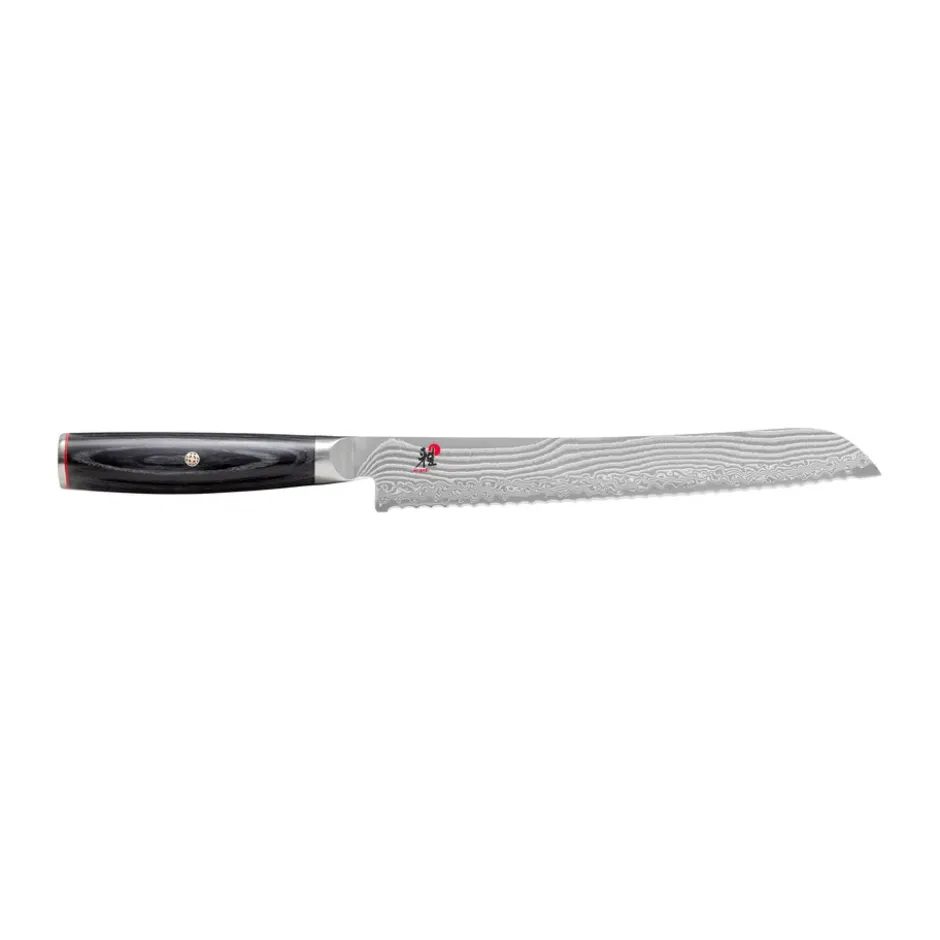 Raw 5000FCD brödkniv 23 cm, Damaskus-svart