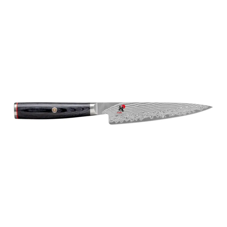 Raw 5000FCD shotoh skalkniv 13 cm, Damaskus-svart
