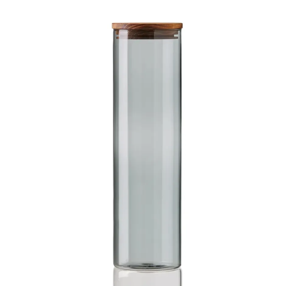 Raw glasburk smoke med trälock, stor