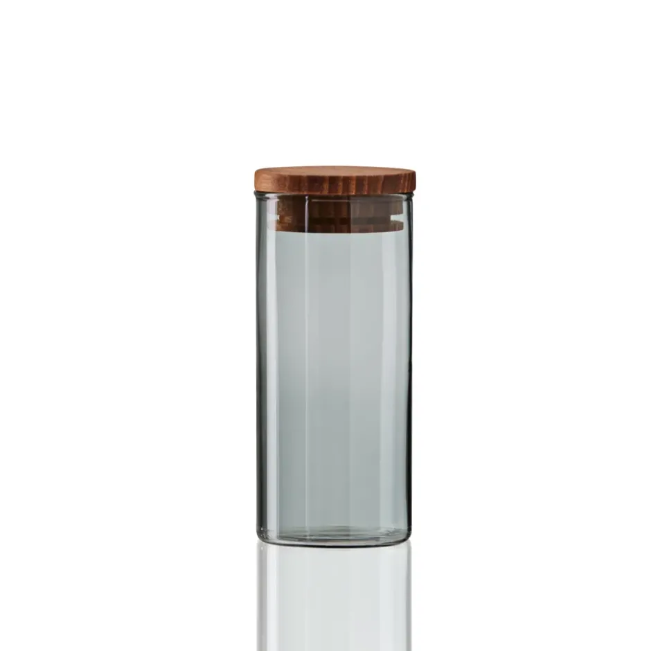 Raw glasburk smoke med trälock, mini