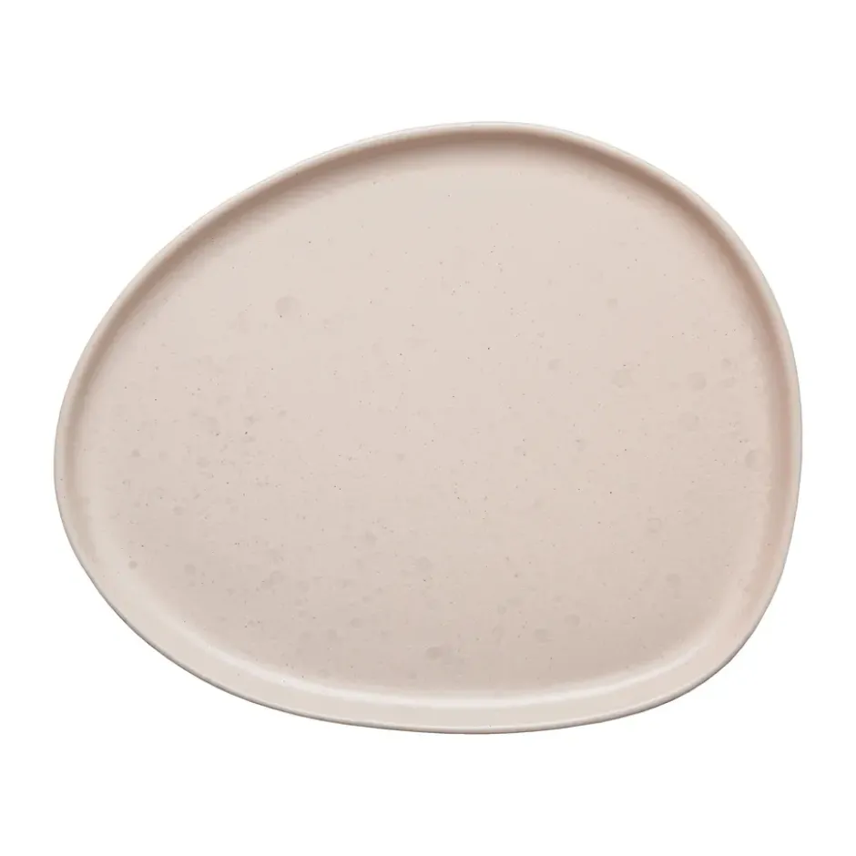 Raw Organic lunchtallrik 24x21 cm, Nordic Nude