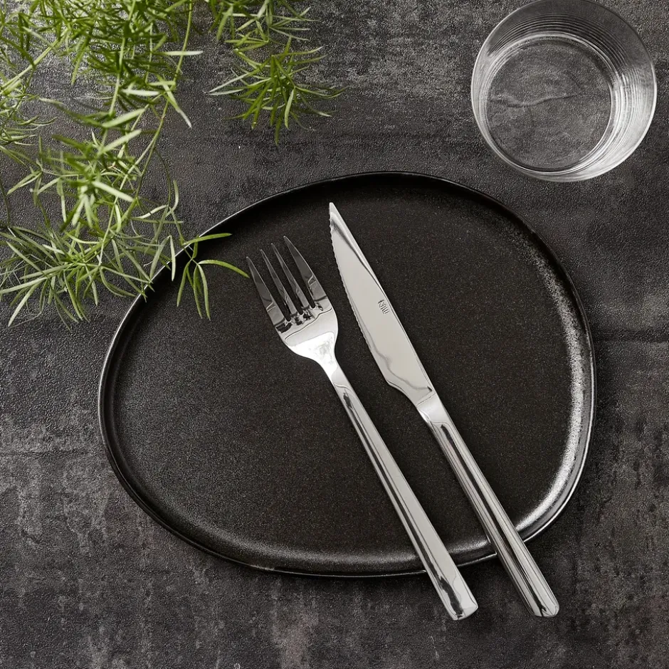 Raw Organic lunchtallrik 24x21 cm, Titanium Black