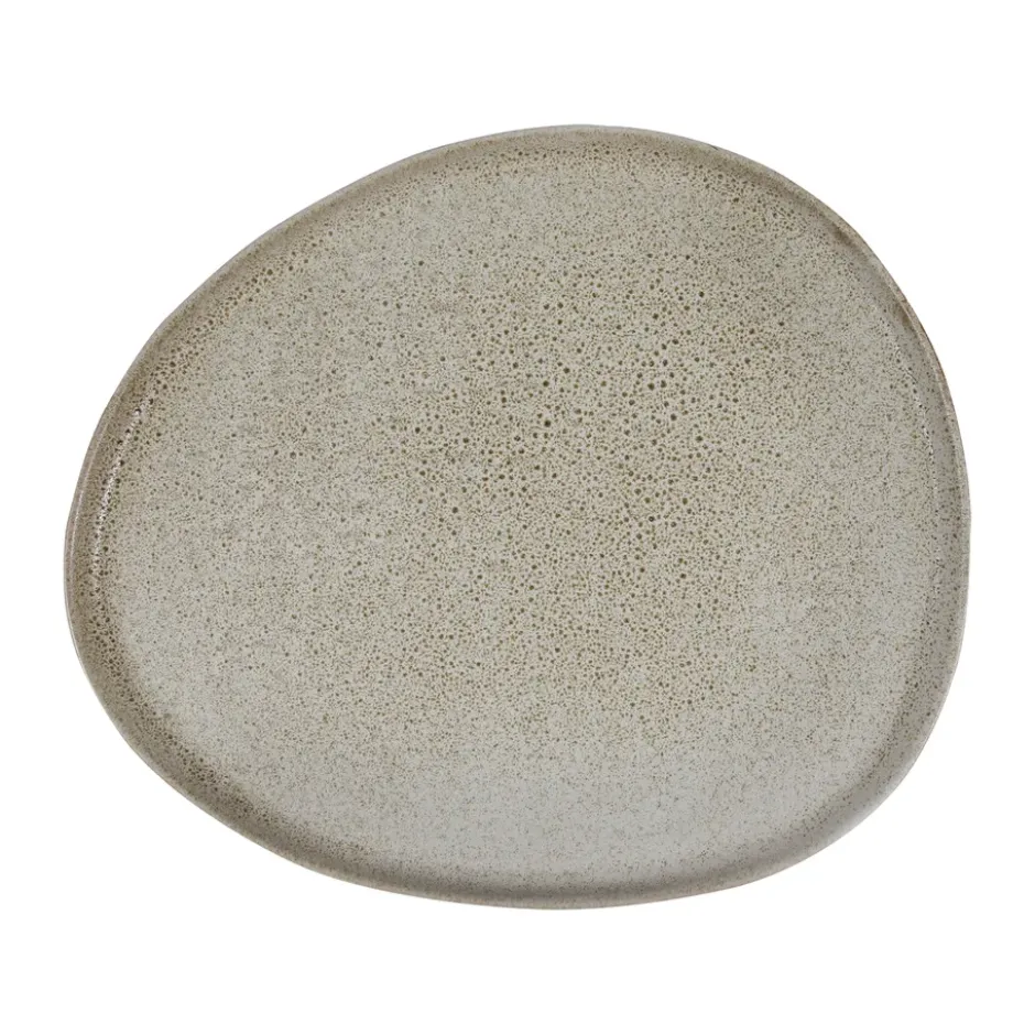 Raw Organic tallrik 29x25 cm, Sandy beige