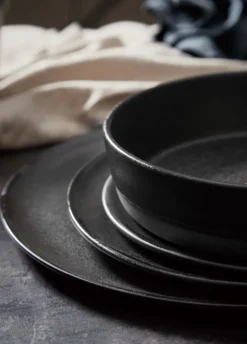 Raw sopptallrik Ø19,4 cm, Titanium black