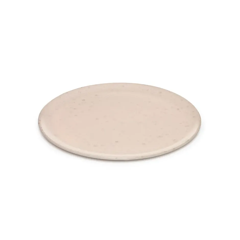 Raw tallrik 23 cm, nude med prickar