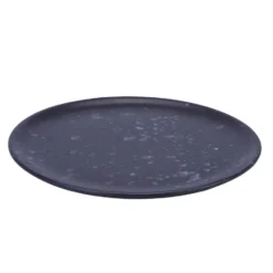 Raw tallrik Ø20 cm, svart med prickar